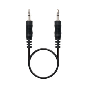 Nanocable Câble Audio Stéréo Jack 3.5mm Mâle vers Jack 3.5mm Mâle 1.50m - Couleur Noir