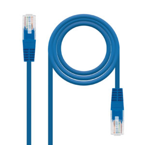 Nanocable Câble réseau Patch cord RJ45 Cat.5e UTP AWG24 0.50m - Couleur Bleu