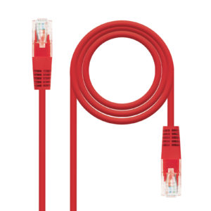 Nanocable Câble réseau Patch cord RJ45 Cat.5e UTP AWG24 0.50m - Couleur Rouge