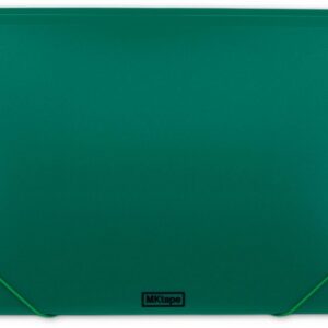 Chemise à rabat porte-documents MKtape - Fermeture en caoutchouc - Format Folio - Couleur verte